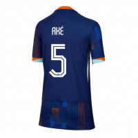 Echipament fotbal Olanda Nathan Ake #5 Tricou Deplasare European 2024 pentru femei maneca scurta